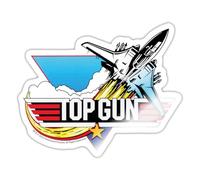 Top Gun Jet De Chasse Logo Officielle Autocollant Sticker