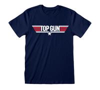 Top Gun 'Logo' (Bleu) T-Shirt - NOUVEAU ET OFFICIEL