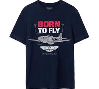 Top Gun : Maverick - "Born To Fly" T-shirt pour homme NS7712 (M) (Bleu)