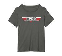 Top Gun Maverick et Logo T-Shirt, Femme Grandes Tailles, Asphalte, 5X