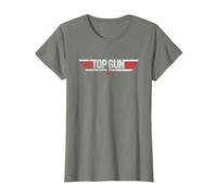 Top Gun Maverick et Logo T-Shirt, Femme, Vert Kaki chiné, XS