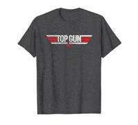 Top Gun Maverick et Logo T-Shirt, Homme, Chiné Foncé, XXL