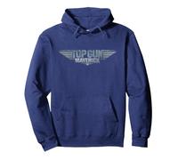 Top Gun Maverick Logo Sweat à Capuche, Unisexe pour Adultes, Bleu Marine, XL