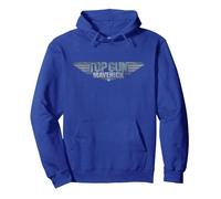 Top Gun Maverick Logo Sweat à Capuche, Unisexe pour Adultes, Bleu Royal, XL