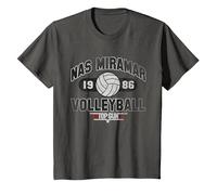 Top Gun Nas Miramar Volleyball T-Shirt, Enfant, Asphalte, 10 Ans