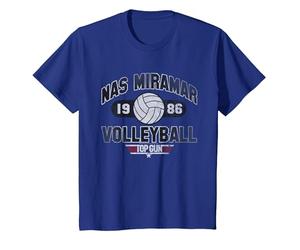 Top Gun Nas Miramar Volleyball T-Shirt, Enfant, Bleu Royal, 2 Ans