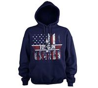 Top Gun Officiellement sous Licence America Sweat À Capuche (Marine Bleu), XX-Large