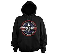 Top Gun Officiellement sous Licence Fighter Weapons School Sweat À Capuche (Noir), Large