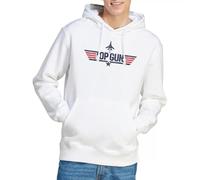 Top Gun Paramount Logo Blanc Sweat à Capuche Unisexe, Blanc, XL