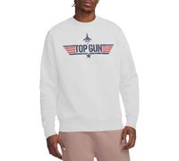 Top Gun Paramount, Logo White Crew Sweatshirt Maillot de survêtement, Blanc, L Mixte