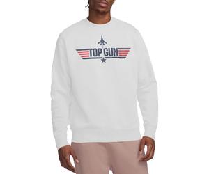 Top Gun Paramount, Logo White Crew Sweatshirt Maillot de survêtement, Blanc, L Mixte
