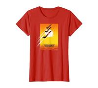 Top Gun Poster T-Shirt, Femme, Rouge, S