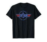 Top Gun Round Stars Circle Logo T-Shirt