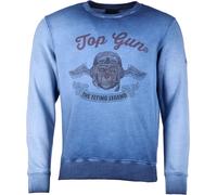 Top Gun Smoking Monkey, Sweatshirt S Bleu Bleu