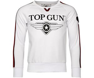 Top Gun Streak, Sweatshirt L Blanc Blanc
