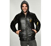 Top Gun Styling, veste en cuir 3XL Noir Noir