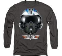 Top Gun - T-shirt "Iceman" pour homme/femme unie TV10922 (XL) (Charbon de bois)