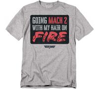 Top Gun - T-shirt MACH HAIR ON FIRE - Adulte (TV27269)