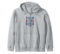 Top Gun Talk To Me Goose Distressed Text Sweat à Capuche