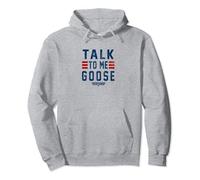 Top Gun Talk To Me Goose Distressed Text Sweat à Capuche