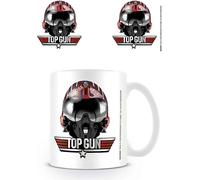 Top Gun - Tasse à café, casque "Goose" PM1975 (Taille unique) (Rouge foncé/Argent/Blanc)
