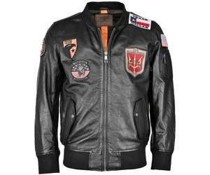 Top Gun TG20212112, veste en cuir L Noir Noir