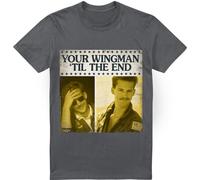 Top Gun - "Til The End" T-shirt pour homme TV6983 (4XL) (Charbon de bois)