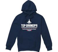 Top Gun - "Top Grandpa" sweat à capuche pour homme - Fête des pères TV9166 (S) (Marine)