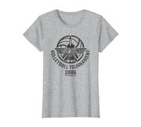 Top Gun Volleyball T-Shirt, Femme, Gris Chiné, 3XL