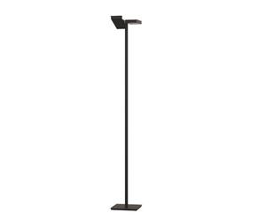 Top Light Lampadaire moderne style métal noir verre blanc 6 lumières Gx53