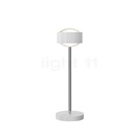 Top Light Puk! 120 Eye Avantgarde Lampe de table LED blanc mat/chrome - lentille mat Ce luminaire comporte des modules à LED prémontés de classes énergétiques A A++, A+, A