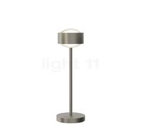 Top Light Puk! 120 Eye Avantgarde Lampe de table LED nickel mat - lentille mat Ce luminaire comporte des modules à LED prémontés de classes énergétiques A A