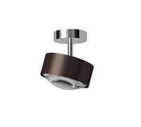 Top Light Puk! 120 Turn Downlight Avantgarde LED HV Deckenleuchte, black wood (aspect pierre naturelle), chrome