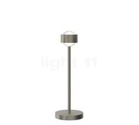 Top Light Puk! 80 Eye Avantgarde Lampe de table LED nickel mat - lentille mat Ce luminaire comporte des modules à LED prémontés de classes énergétiques A A