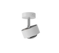Top Light Puk! 80 Turn Downlight Avantgarde LED HV Deckenleuchte, blanc mat, chrome