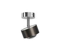 Top Light Puk! 80 Turn Up- & Downlight Avantgarde LED HV Deckenleuchte, black wood (aspect pierre naturelle), chrome