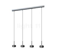 Top Light Puk Maxx Choice Drop Suspension LED 4 foyers anthracite/chrome - 105 cm - lentille claire Ce luminaire comporte des modules à LED prémontés de classes énergétiques A A++, A+, A