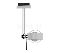 Top Light Puk Mini Side Single Plafonnier LED pour Mini Track Rail blanc mat/chrome - lentille claire/lentille claire Ce luminaire comporte des modules à LED prémontés de classes énergétiques A A++, A