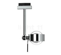 Top Light Puk Mini Side Single Plafonnier LED pour Mini Track Rail chrome - lentille claire/lentille claire Ce luminaire comporte des modules à LED prémontés de classes énergétiques A A++, A+, A