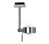 Top Light Puk Mini Side Single Plafonnier LED pour Mini Track Rail chrome mat - lentille claire/lentille claire Ce luminaire comporte des modules à LED prémontés de classes énergétiques A A++, A+, A