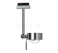 Top Light Puk Mini Side Single Plafonnier LED pour Mini Track Rail chrome mat/verre mat/lentille claire Ce luminaire comporte des modules à LED prémontés de classes énergétiques A A++, A+, A