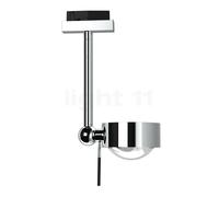 Top Light Puk Mini Side Single Plafonnier LED pour Mini Track Rail chrome - verre mat/lentille claire Ce luminaire comporte des modules à LED prémontés de classes énergétiques A A++, A+, A