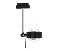 Top Light Puk Mini Side Single Plafonnier LED pour Mini Track Rail noir mat/chrome - lentille claire/lentille claire Ce luminaire comporte des modules à LED prémontés de classes énergétiques A A++, A+