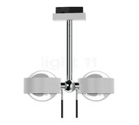 Top Light Puk Mini Side Twin Plafonnier LED pour Mini Track Rail blanc mat/chrome - lentille claire/lentille claire Ce luminaire comporte des modules à LED prémontés de classes énergétiques A A++, A+,