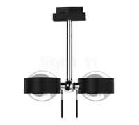 Top Light Puk Mini Side Twin Plafonnier LED pour Mini Track Rail noir mat/chrome - lentille claire/lentille claire Ce luminaire comporte des modules à LED prémontés de classes énergétiques A A++, A+, 