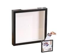 Top Loading Shadow Box | Adventure Archive Box, Clear Display Case Ticket Holder for Concert Vacances Plage Mariage Aventure Maison Appartement