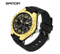 Top marque nouvelle dame de luxe MS LED montre de Sport numérique loisirs mode montre à Quartz femmes fille militaire 50 M montre étanche Black gold