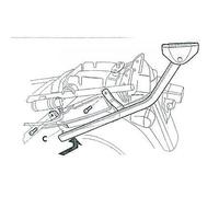 Shad Kit de montage coffre arrière Top Master Suzuki GSX600F 1998-2004 / GSX750F 1998-2002 Noir