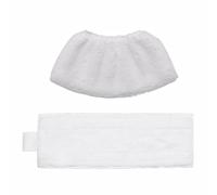 TOP-MAX 1 ensemble de serpillères à vapeur, chiffon de sol en microfibre et housse de buse manuelle compatibles avec Karcher EasyFix SC2 SC3 SC4 SC5, blanc