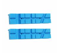 TOP-MAX 1 paire de patins magnétiques pour mâchoires de serrage magnétiques de 140 mm - Design multi-rainures - Mâchoires souples universelles pour le travail du bois, la fabrication de bijoux et la